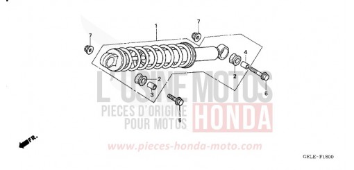 REAR CUSHION CRF50F6 de 2006